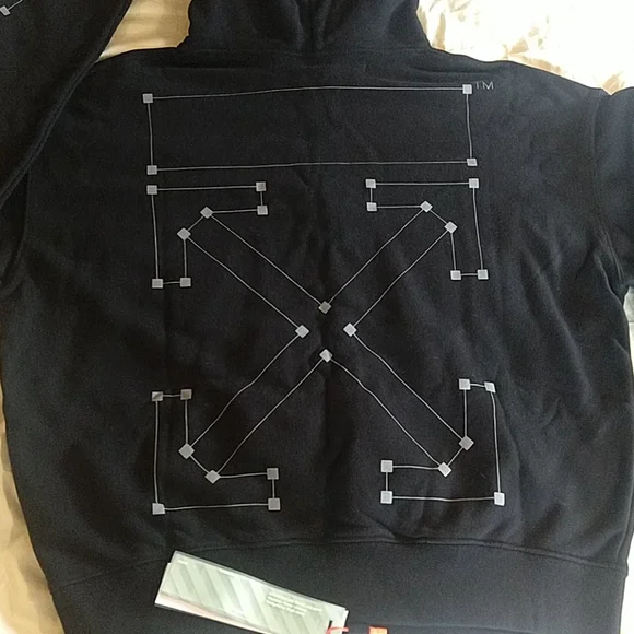 Off white merchandise hoodie new arrivals